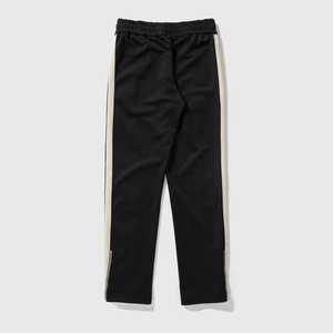 Men’s Black Track Pants Side Stripe Wide Leg <b>Drawstring</b> Joggers Streetwear Athletic Training Casual Sports <b>Trousers</b> - Product Image 3