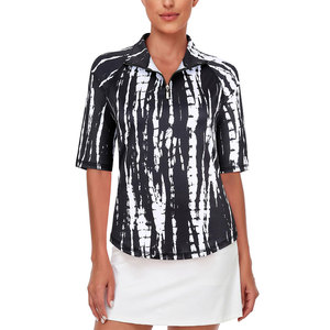 Vêtements de performance légers pour femmes, polo de golf fabriqué en tissu extensible doux, adapté aux voyages d'été - Product Image 1
