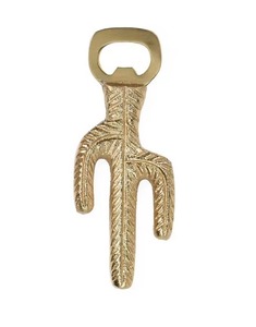 Abridor de Botellas con Forma de Cactus Dorado, Diseño Metálico Portátil Manual, Abridores Personalizados - Product Image 1