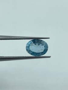 Aigue-marine naturelle, pierre précieuse de haute qualité, bleu ciel, taille ovale, 1,35 carats, 6x8mm, export, pierres brutes, fourniture d'usine, nouvelle arrivée, fait main - Product Image 4