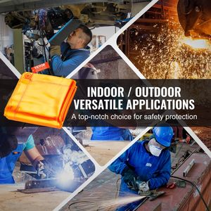 Schermo per saldatura in vinile ignifugo a 3 pannelli 6x8 con 12 schermi a tendina girevoli per protezione saldatura - Product Image 6