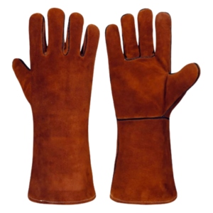 Hot Sale Customized Logo Split Leather Welding <b>Gloves</b> Reflective Safety Construction BBQ <b>Gloves</b> for Industrial Use - Product Image 1