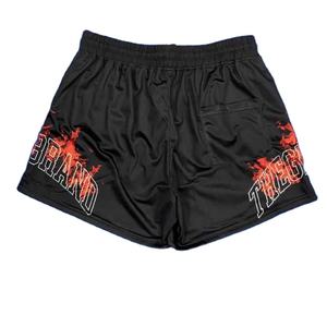 Pantalones cortos de malla gruesa con logotipo de bordado corto de marca personalizados de OSTROWEARS ENTERPRISES - Product Image 1