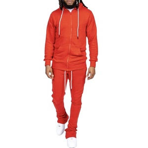 Ensemble survêtement fuselé et respirant pour homme, veste d'hiver, sweats à capuche et jogging, survêtement de grande taille, 2 pièces - Product Image 1