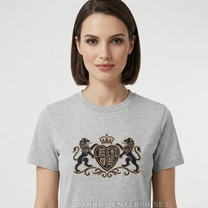 เสื้อยืดพิมพ์ลายหัวใจพฤกษศาสตร์สำหรับผู้หญิง ขายส่ง เสื้อผ้าฝ้ายสีครีมสไตล์โบโฮ ผู้ผลิต OEM เสื้อท็อปลายดอกไม้สำหรับผู้หญิง ฤดูร้อน - Product Image 5