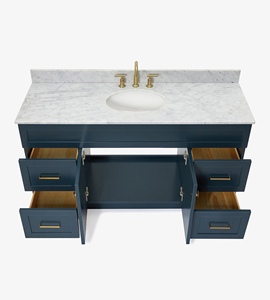 Venta al por Mayor de Mueble de Baño Felix de 61 Pulgadas con Lavabo Individual, Solo 2 Opciones de Acabado, Fábrica en Vietnam - Product Image 5