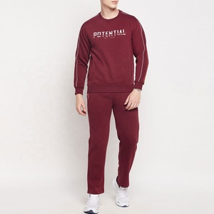 Custom OEM <b>Thermal</b> Fleece Fabric Mens Fleece <b>Tracksuit</b> Long Sleeve Jogger Set Wholesale Apparel Mens Mens Fleece <b>Tracksuit</b> - Product Image 1