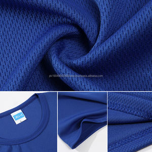 Sudadera con estampado de logotipo personalizado, camisetas de secado rápido para hombre, Camiseta deportiva de manga corta con cuello redondo de poliéster 100% - Product Image 5