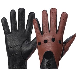 Gants de conduite d'hiver en cuir imperméables personnalisés de haute qualité, nouveau design pour usage extérieur, mitaines à bas prix - Product Image 1