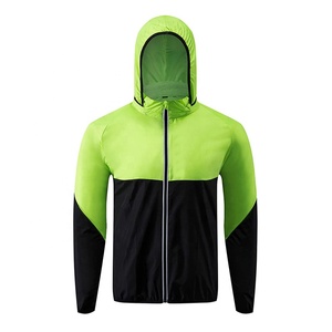Bright Green Hooded <b>Stand</b> Collar Rain Jacket Windproof Breathable Softshell <b>Cycling</b> Hiking Outdoor Waterproof Jacket - Product Image 2