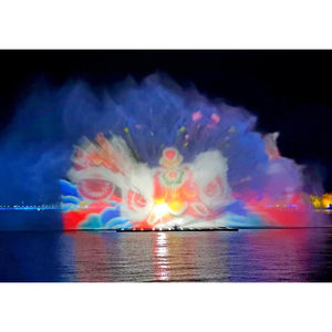 Fabricantes de Fuentes Grandes para Exteriores, Fuente Musical de Acero Inoxidable Personalizada con Luces LED de Colores - Product Image 4