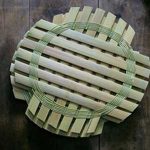 Esterilla de bambú tejida a mano para vaporera, accesorio de cocina asiática, esterilla de bambú natural para cocinar, proveedor ecológico - Product Image 2
