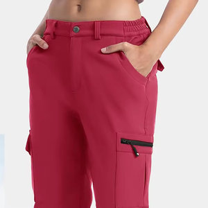 High Quality Streetwear 100% Polyester Softshell <b>Pant</b> for women's Different Sizes Solid Colors Breathable OEM Softshell - Product Image 3