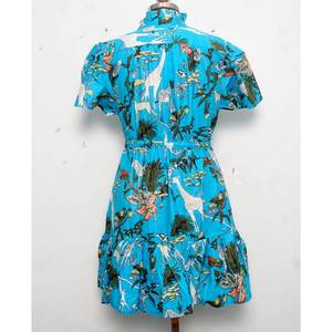 Robe courte à imprimé floral pour femmes, robe d'été bohème, mini-robe légère, tenue décontractée pour les fêtes, robe de vacances mignonne pour femmes - Product Image 6