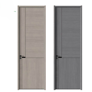 Puerta Comercial Personalizada Moderna Impermeable de WPC, Puerta de Madera Compuesta Moldeada con Acabado Minimalista para Apartamento o Villa - Product Image 6