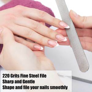 Lime à ongles double face jetable en acier inoxydable pour un façonnage de précision, robuste pour les ongles épais et en acrylique - Product Image 6