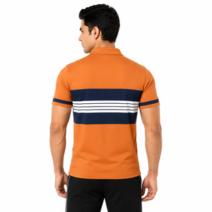 Custom <b>Orange</b> <b>Polo</b> Shirt Men Sublimation Performance Golf <b>Polo</b> Quick Dry Moisture Wicking Corporate Uniform Sports Team Wear - Product Image 4