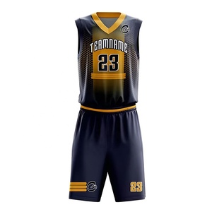 Uniformes de Baloncesto Personalizables de Alta Calidad para Adultos, Color Sólido, Logotipo, Nombre del Equipo, Tallas Grandes, Transpirables, 100% Poliéster - Product Image 1