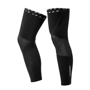 Jambières ajustables en polyester tricoté pour femmes, épaisses, couleur unie gris, respirantes, extensibles, protection quotidienne, Econex Sports - Product Image 3