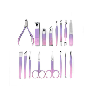 Beauty Kit Stainless Steel Half Gold Color Coated <b>Nail</b> Clipper Scissors <b>Nail</b> <b>Files</b> Professional Manicure Set Custom Logo Box - Product Image 2