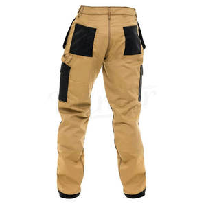Men High Visibility <b>Straight</b> Mid Waist Workwear <b>Trousers</b> Reflective Safety Pants <b>Cargo</b> Utility Custom Logo Industrial Use - Product Image 1