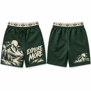 Shorts con Estampado de Dados y Estrellas, Cintura con Diseño Gráfico, Ropa Casual, Prendas Esenciales para Vacaciones, Looks Urbanos, Artículos de Viaje - Product Image 4