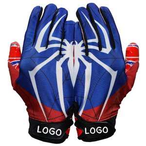 Culap industries Professional Youth Custom Receiver Football Gloves Full Finger Anti-Slip Grip Custom Design American Football G - Product Image 6
