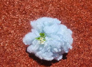 Fibra de Poliéster Reciclada Blanca de Vietnam, Sin Silicona, 15D 32/64mm, Antiestática, Antidistorsión, Hilado Hueco Conjugado - Product Image 3