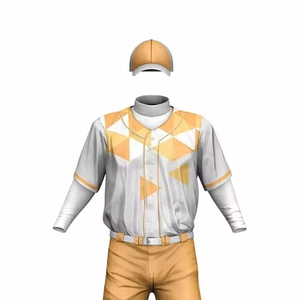 Uniformes de baseball respirants de haute qualité à manches courtes, vêtements de sport en gros, uniformes de baseball par sublimation avec nom d'équipe - Product Image 4