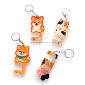 Lindo soporte para teléfono con diseño de pata de gato, llavero de forma personalizada, de plástico ligero, recuerdo, regalo. - Product Image 2