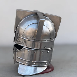 Casco de Guerrero Enano Medieval de Acero Pulido Fundido en 3D, Armadura de Cosplay, Recreación Histórica, Accesorio de Fantasía - Product Image 4