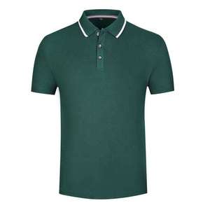 T-shirt de golf pour homme en coton tricoté 100 % de haute qualité, coupe droite, manches courtes, personnalisable avec logo, décontracté - Product Image 1