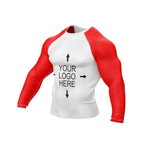 White and Black BJJ Professional Training Men Women Kingz Rash Guard Ranked Short <b>Sleeve</b> Rashguard - Product Image 3