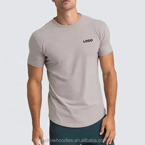 Camiseta Deportiva Transpirable de Secado Rápido para Gimnasio, Corte Regular para Hombre, Logotipo Frontal, 100% Algodón Canvas, Cuello Redondo, Manga Corta Informal, 220g - Product Image 3