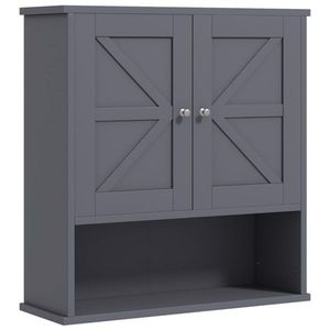 Gray Bathroom Cabinet/Wall Shelves - Product Image 3