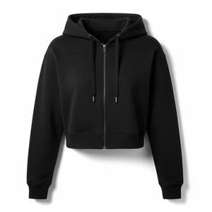 Oversized Fit Black Zip Hoodie | Unisex Casual Fleece Jacket | Perfect for Sports, <b>Lounging</b>, and Streetwear - Product Image 1