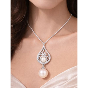 Collier pendentif en perles d'eau douce de qualité supérieure, pour le bureau et les occasions décontractées, provenant d'un fournisseur indien au meilleur prix. - Product Image 1