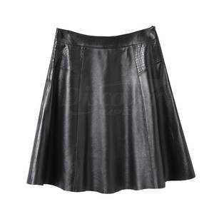 Falda de Cuero para Mujer con Logotipo Personalizado, Falda de Cuero para Mujer Más Vendida, Falda de Cuero para Mujer de Talla Estándar, Falda de Cuero Elegante para Mujer - Product Image 3