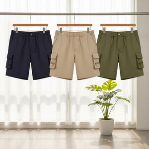 Shorts décontractés pour hommes en satin 100 % coton, respirants, écologiques, à séchage rapide, grande taille, coupe ample, avec logo personnalisé, pour l'été et le fitness – Meilleures ventes - Product Image 3