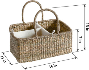 Custom Handmade <b>Paper</b> Rope Diaper Caddy Basket for Baby Nursery Organization and Kids Storage with OEM ODM Service Wholesale - Product Image 5