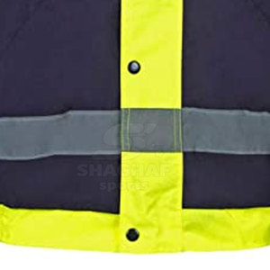 Chaqueta de seguridad para trabajo en colores personalizados, chaquetas de alta visibilidad reflectantes. - Product Image 4