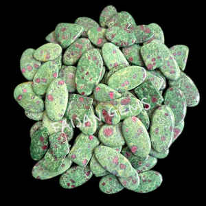 พลอยทับทิมจากธรรมชาติคุณภาพสูงอัญมณีทรงหลังเบี้ย1ชิ้นได้รับการปรับแต่งขนาดได้ราคาขายส่ง - Product Image 3