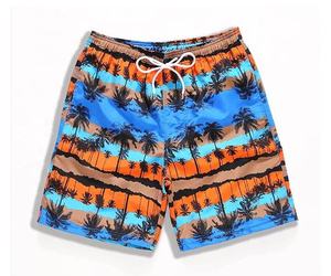 Shorts de bain décontractés en polyester pour hommes, style urbain, collection été 2026, vente en gros, shorts de plage imperméables pour hommes - Product Image 4