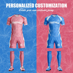 Camiseta de fútbol tailandesa de calidad, uniforme de fútbol personalizado para club, camiseta de fútbol sublimada, ropa deportiva de verano, equipaciones de fútbol para equipos. - Product Image 3