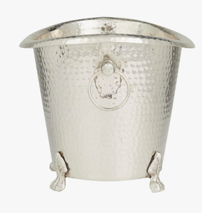 Heavy Duty Hammered Metal Drinks Cooler <b>Bucket</b> with Decorative Feet Large Outdoor Party <b>Champagne</b> Wine Ice Tub Barware INDIA - Product Image 4