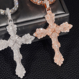 Iced Out Cross <b>Pendant</b> 925 <b>Silver</b> Moissanite Diamond Cross Necklace Religious <b>Pendant</b> Luxury <b>Mens</b> Jewellery Gift <b>For</b> <b>Men</b> <b>For</b> Him - Product Image 6