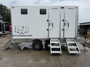 Remorque WC mobile de luxe ACB personnalisée à 2 postes, pour extérieur, portable, conteneur sanitaire - Product Image 5