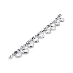 Bracelet à breloques en forme de cœur - Uni - Product Image 1