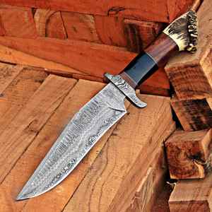 Couteau de chasse tactique d'extérieur avec étui à boucle de ceinture, couteau de chasse et de camping de haute qualité avec étui en cuir OEM - Product Image 4