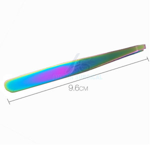 Pince à épiler de précision en acier inoxydable de luxe, haute qualité, pointe droite, outil de beauté pour un soin détaillé des sourcils - Product Image 3